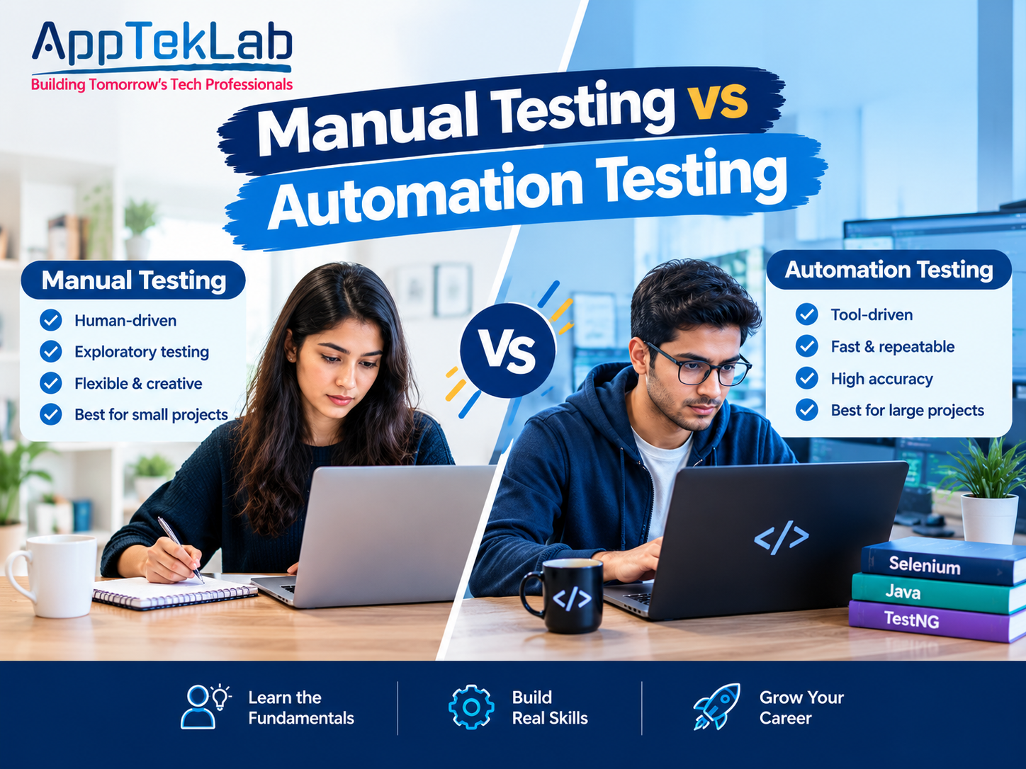manual testing vs automation testing